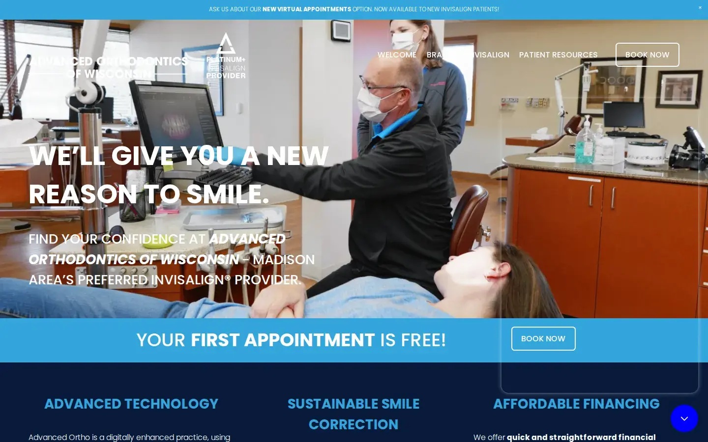 Homepage preview of Advanced Orthodontics Of Wisconsin