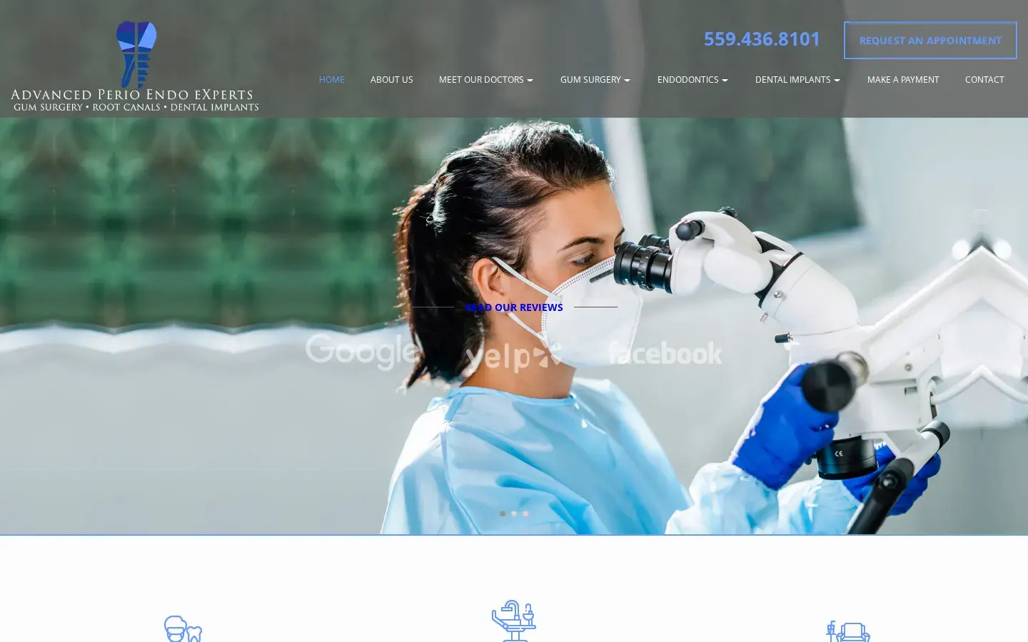 Homepage preview of Advanced Perio Endo eXperts