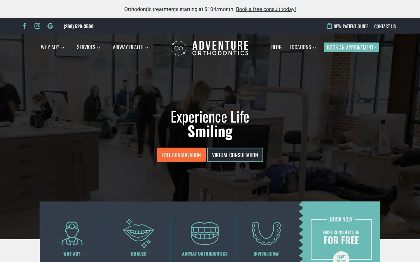 Homepage preview of Adventure Orthodontics