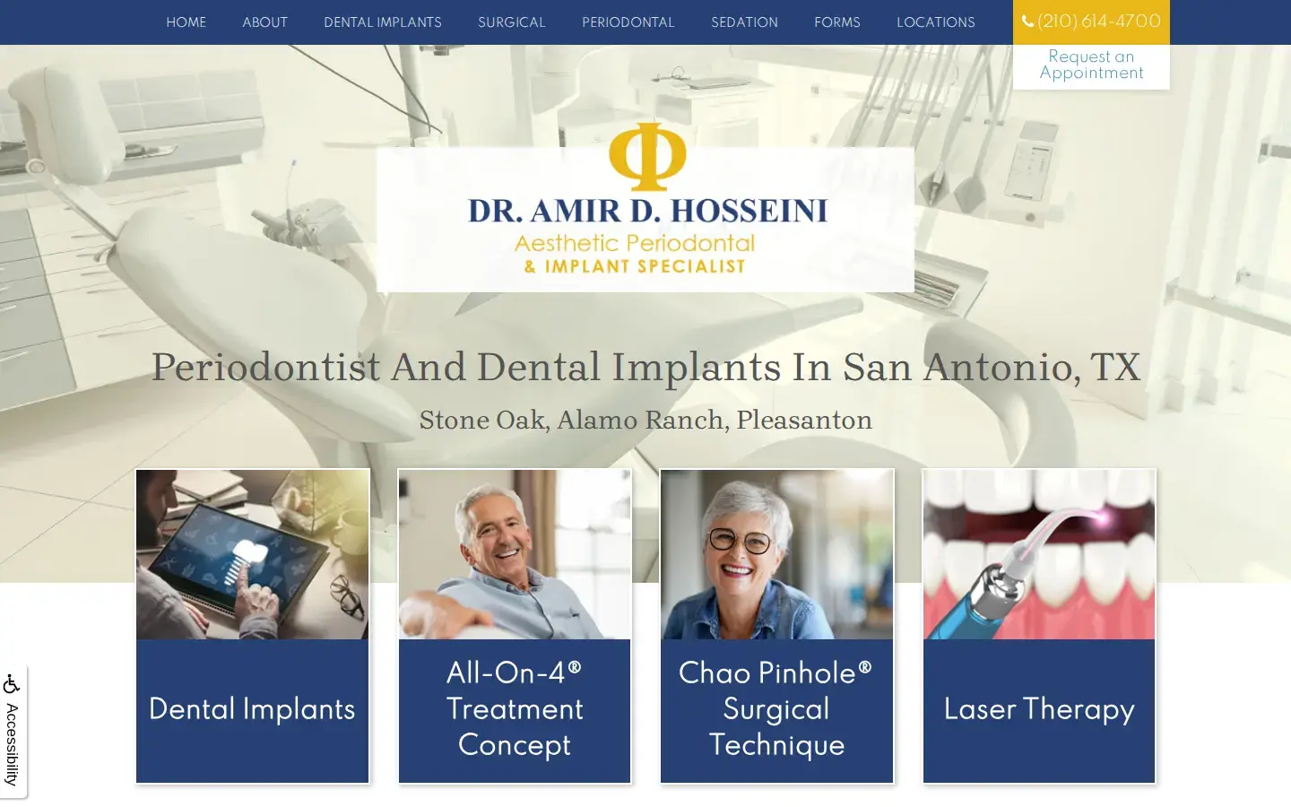 Homepage preview of Aesthetic Periodontal & Implant Specialists