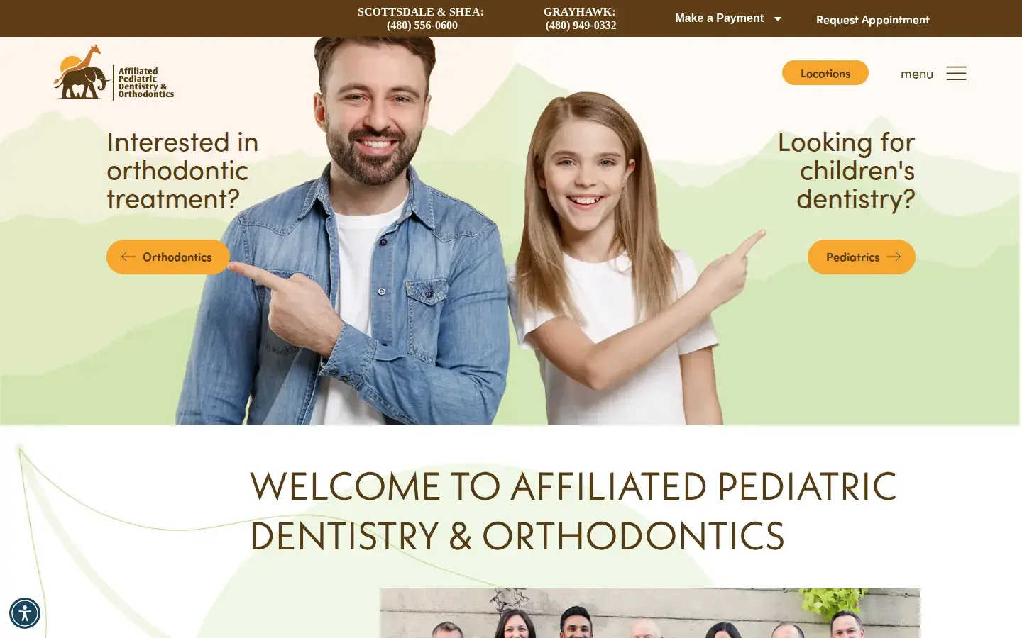 Homepage preview of Affiliated Pediatric Dentistry & Orthodontics