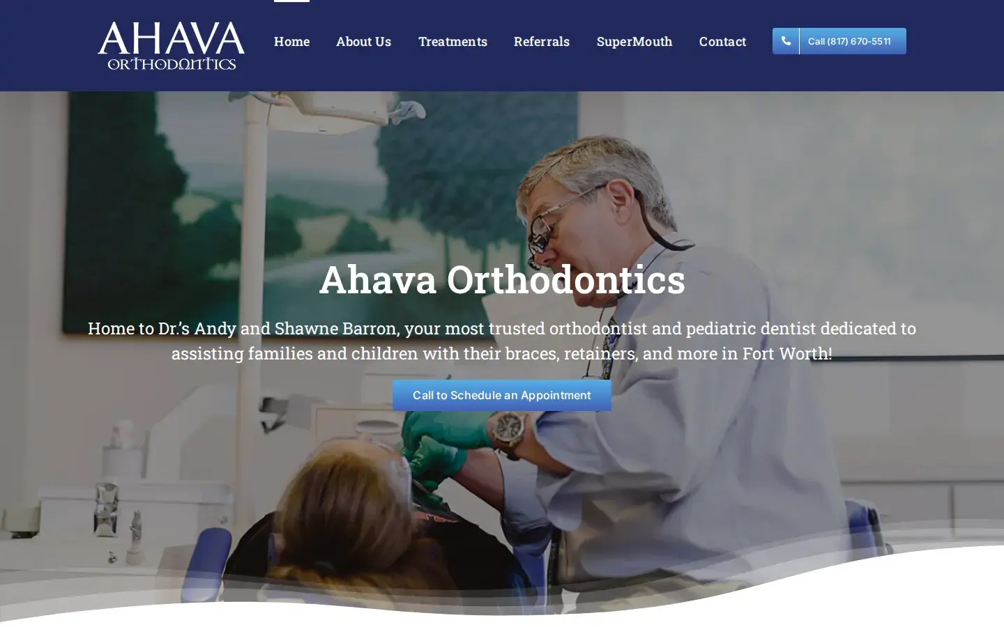 Homepage preview of Ahava Orthodontics