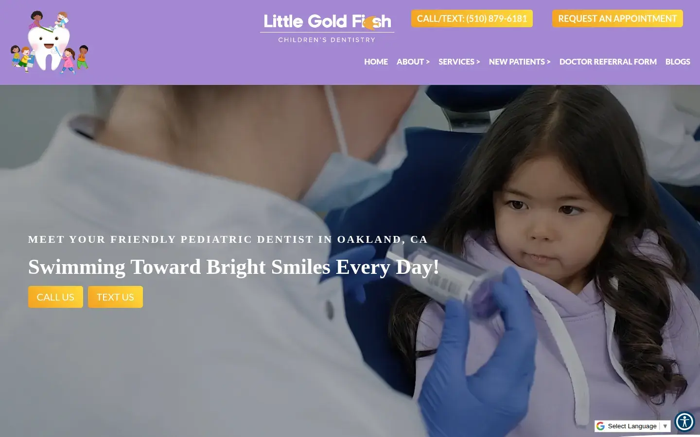 Homepage preview of Alameda Pediatric Dentistry – Oakland Office