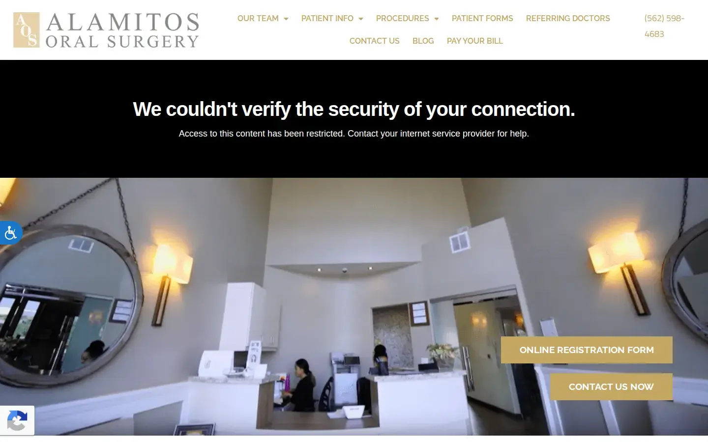 Homepage preview of Alamitos Oral Surgery