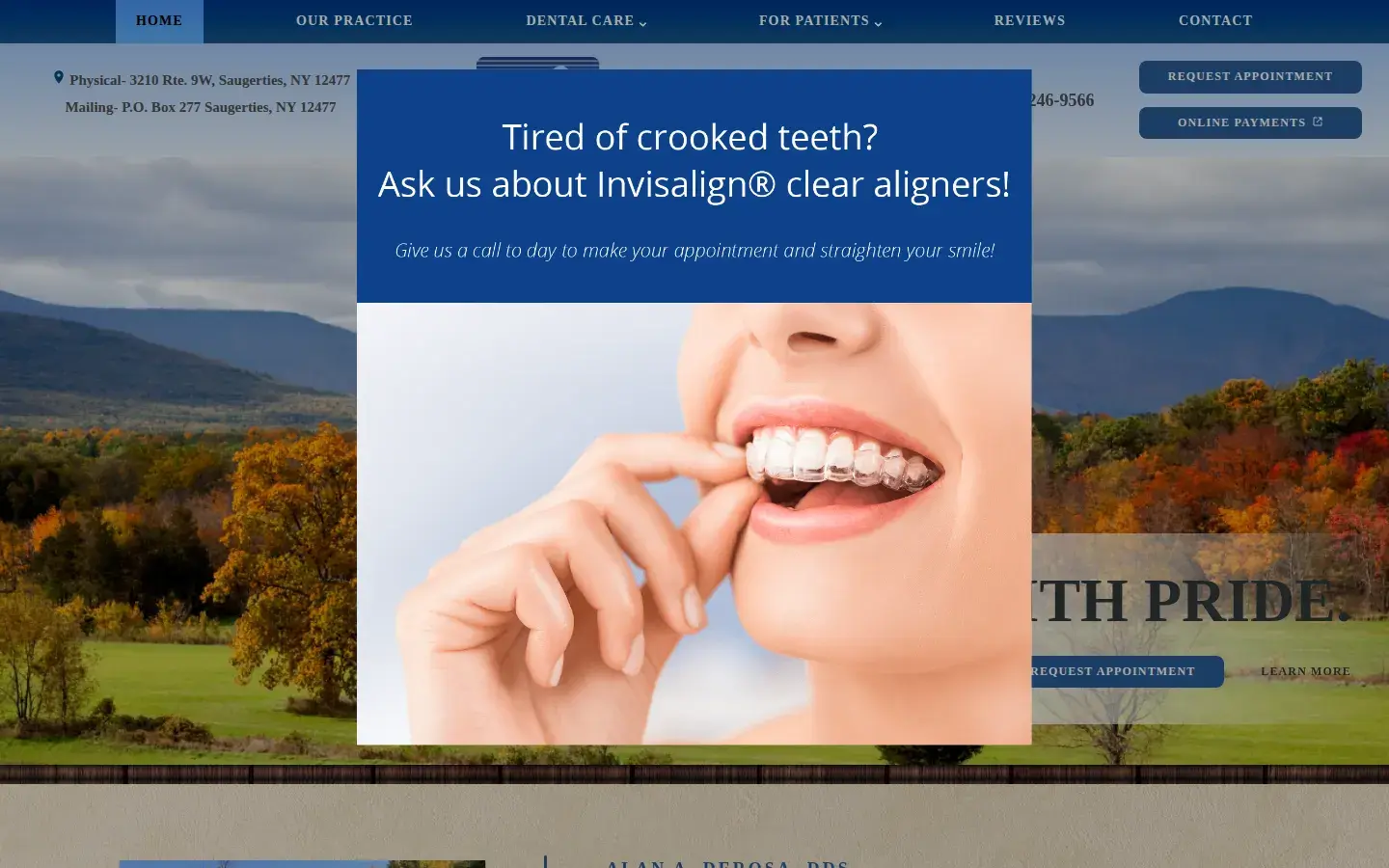 Homepage preview of Alan DeRosa, DDS, PLLC