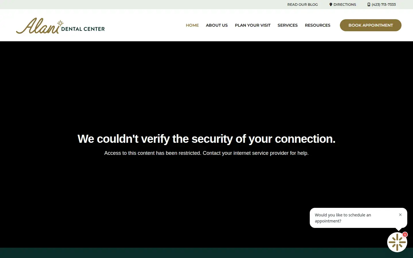 Homepage preview of Alani Dental Center