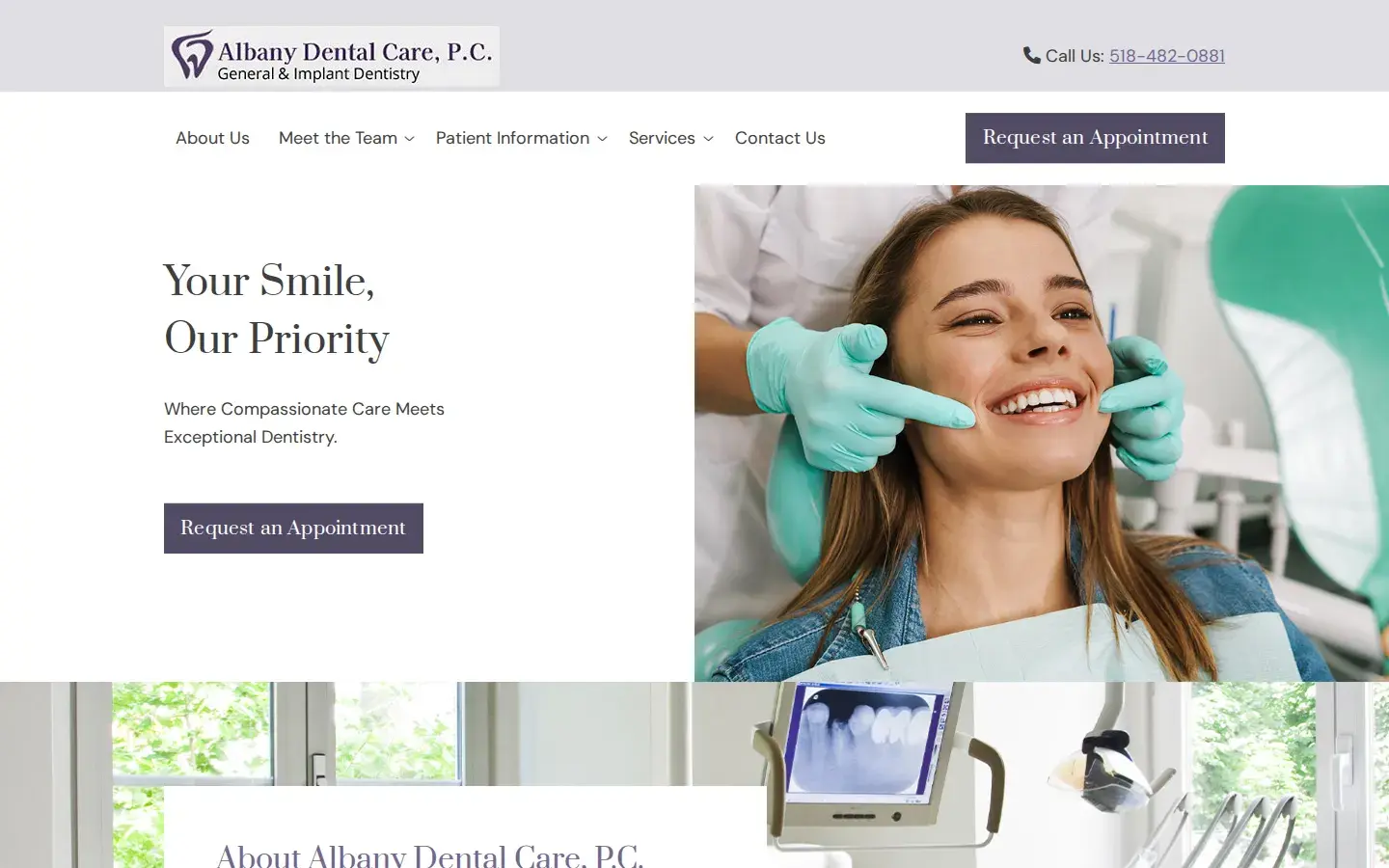 Homepage preview of Albany Dental Care