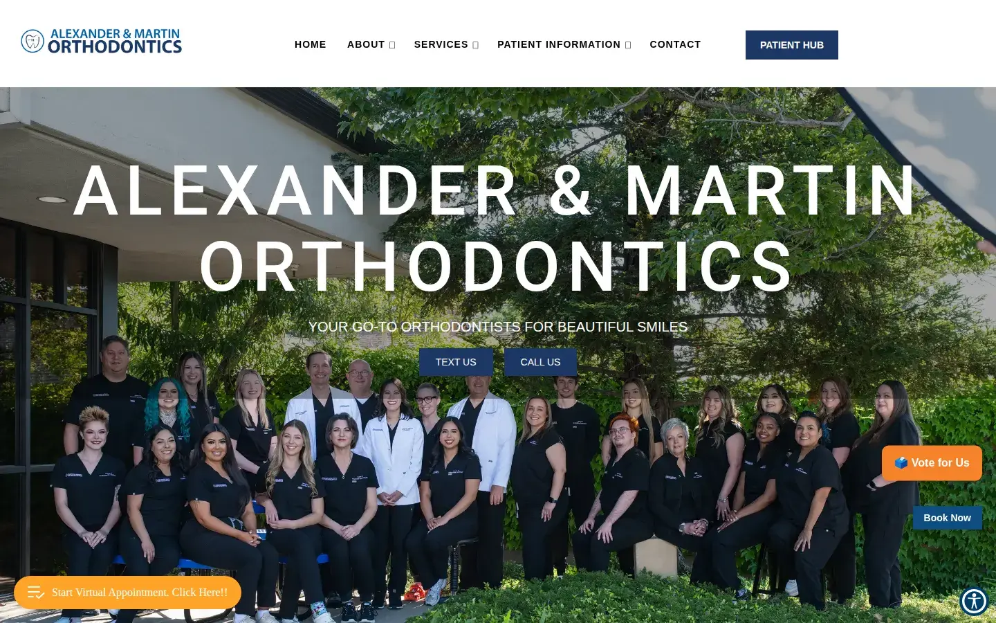 Homepage preview of Alexander & Martin Ortho