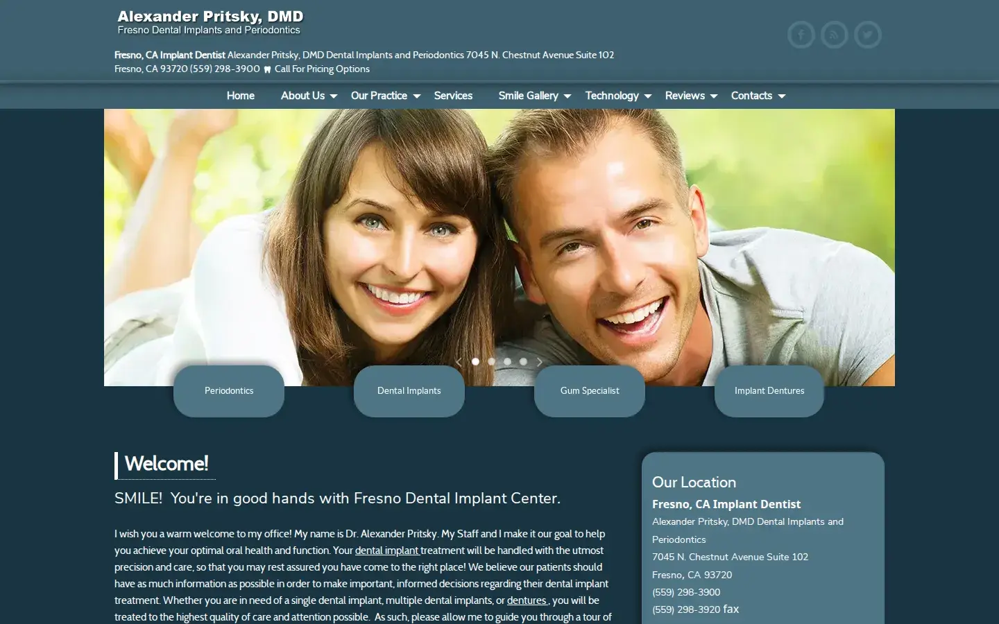 Homepage preview of Alexander Pritsky, D.M.D.