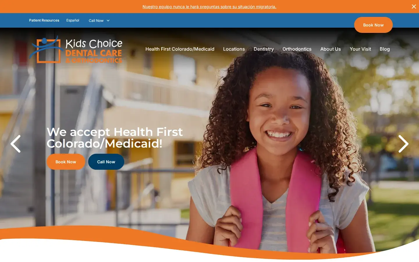 Homepage preview of All About Kids Dental