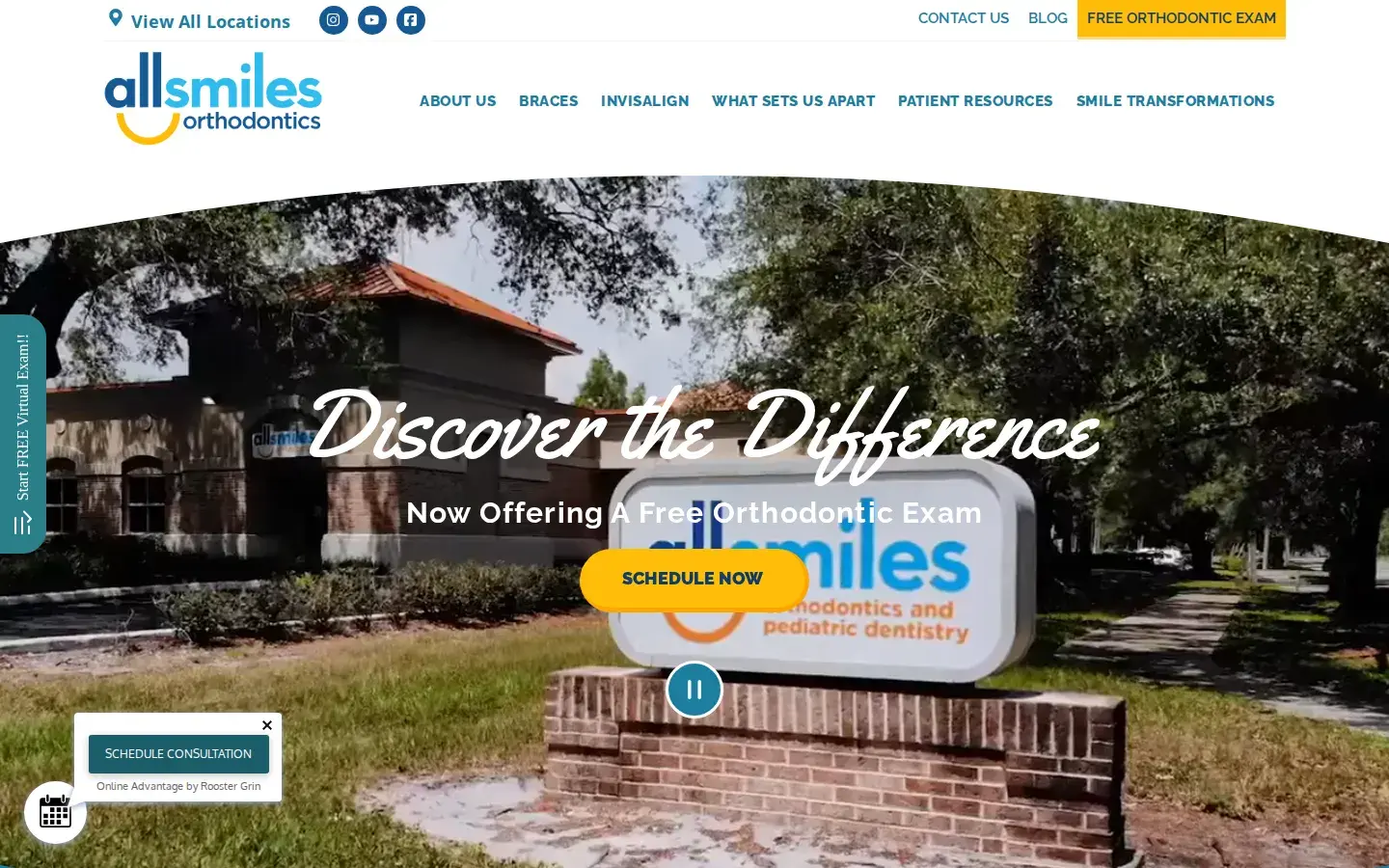 Homepage preview of All Smiles Orthodontics