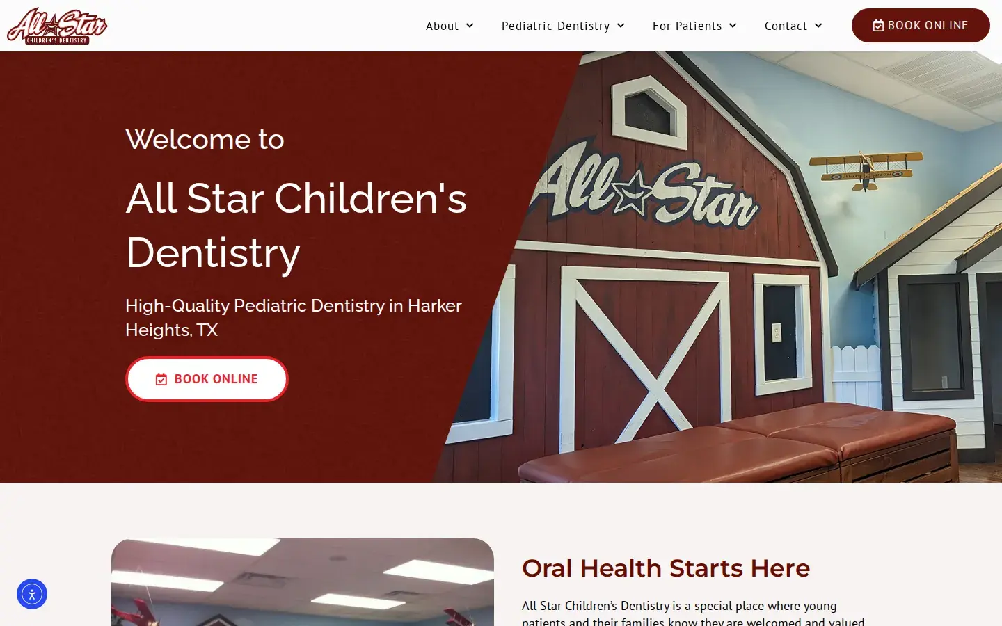 Homepage preview of All Star Children’s Dentistry