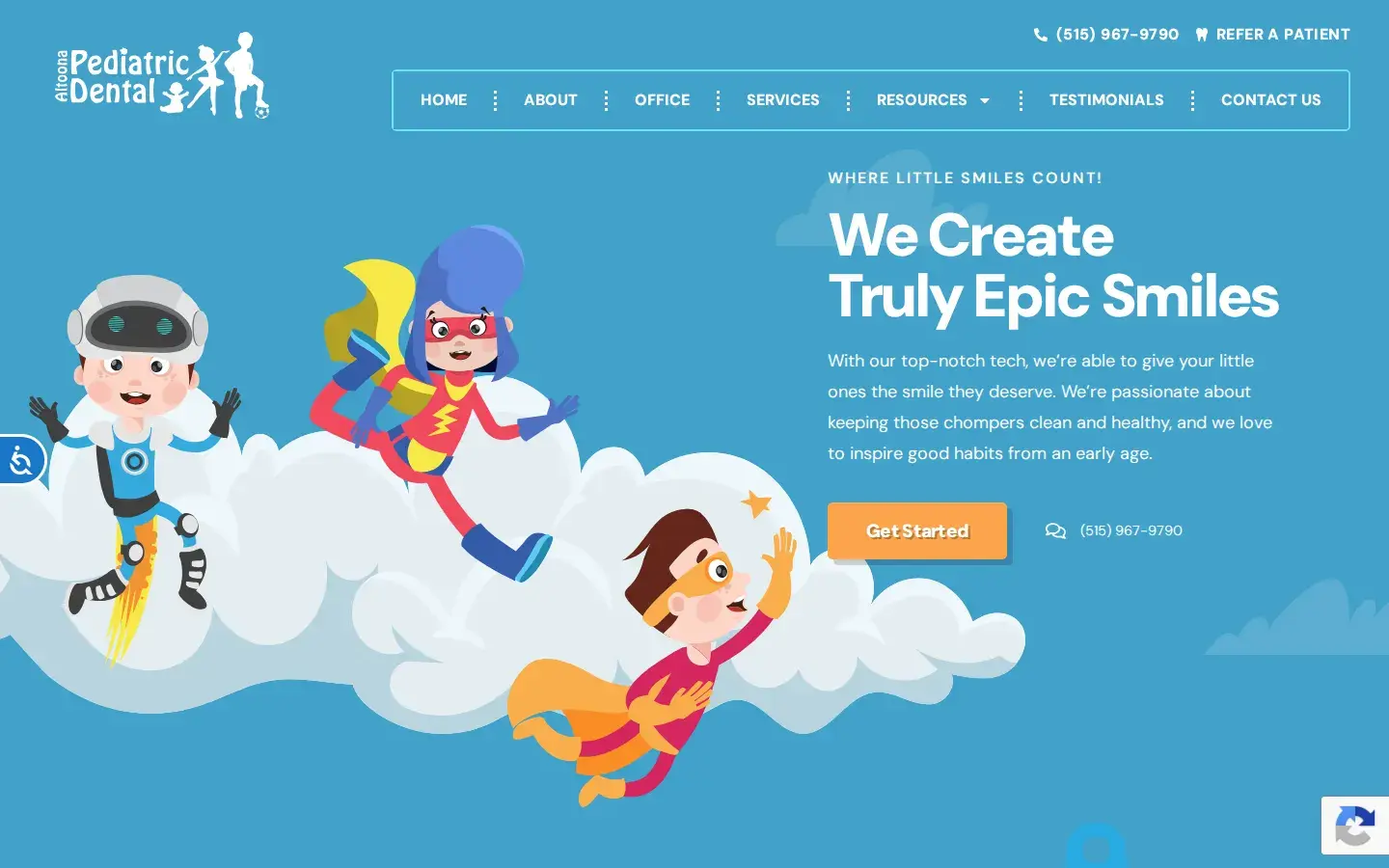 Homepage preview of Altoona Pediatric Dental
