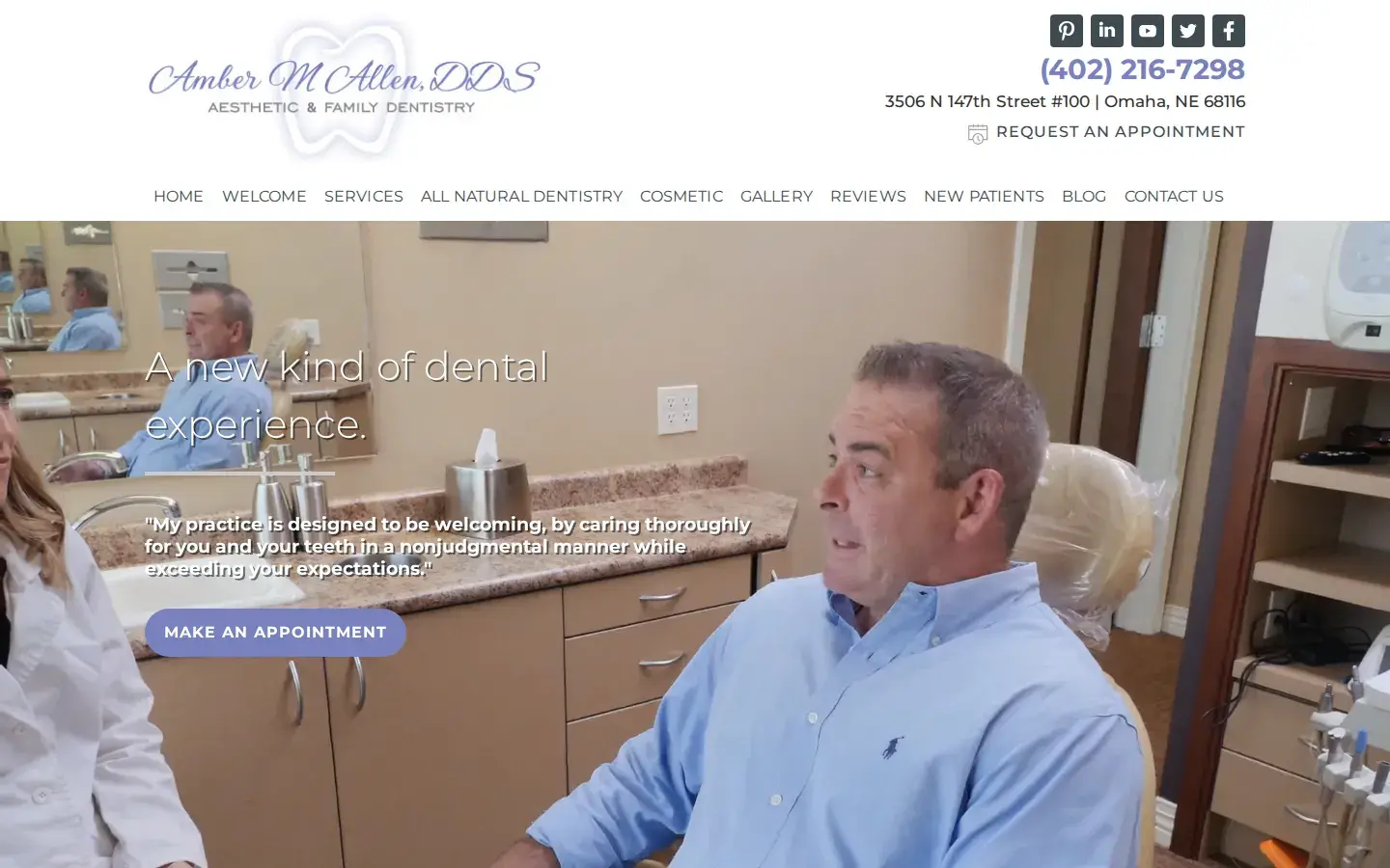 Homepage preview of Amber M. Allen, DDS Aesthetic & Family Dentistry