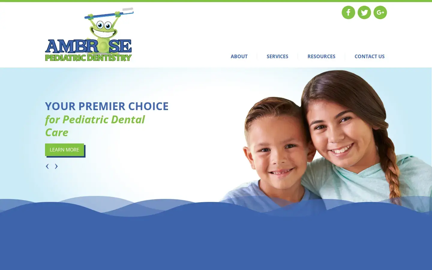 Homepage preview of Ambrose Pediatric Dentistry of Macon