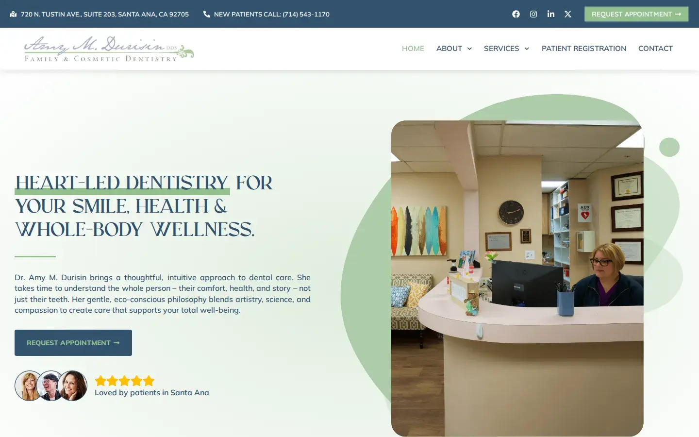 Homepage preview of Amy M. Durisin DDS