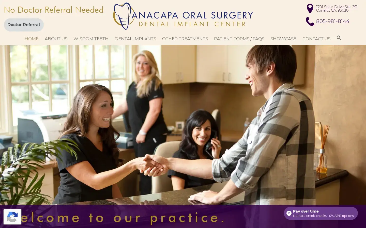 Homepage preview of Anacapa Oral Surgery