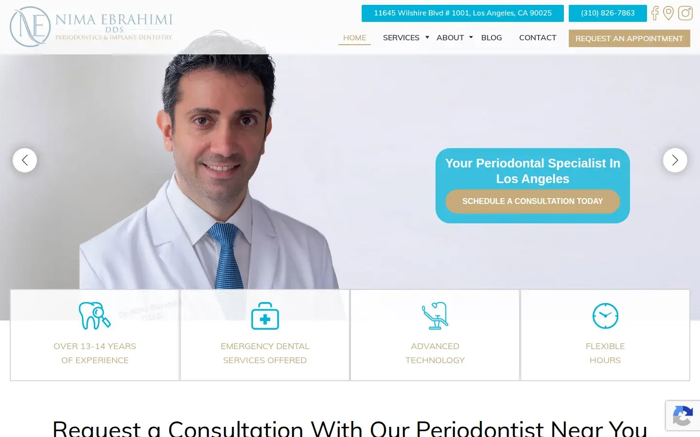 Homepage preview of Andrew M. Satlin, DDS – Periodontics in Los Angeles