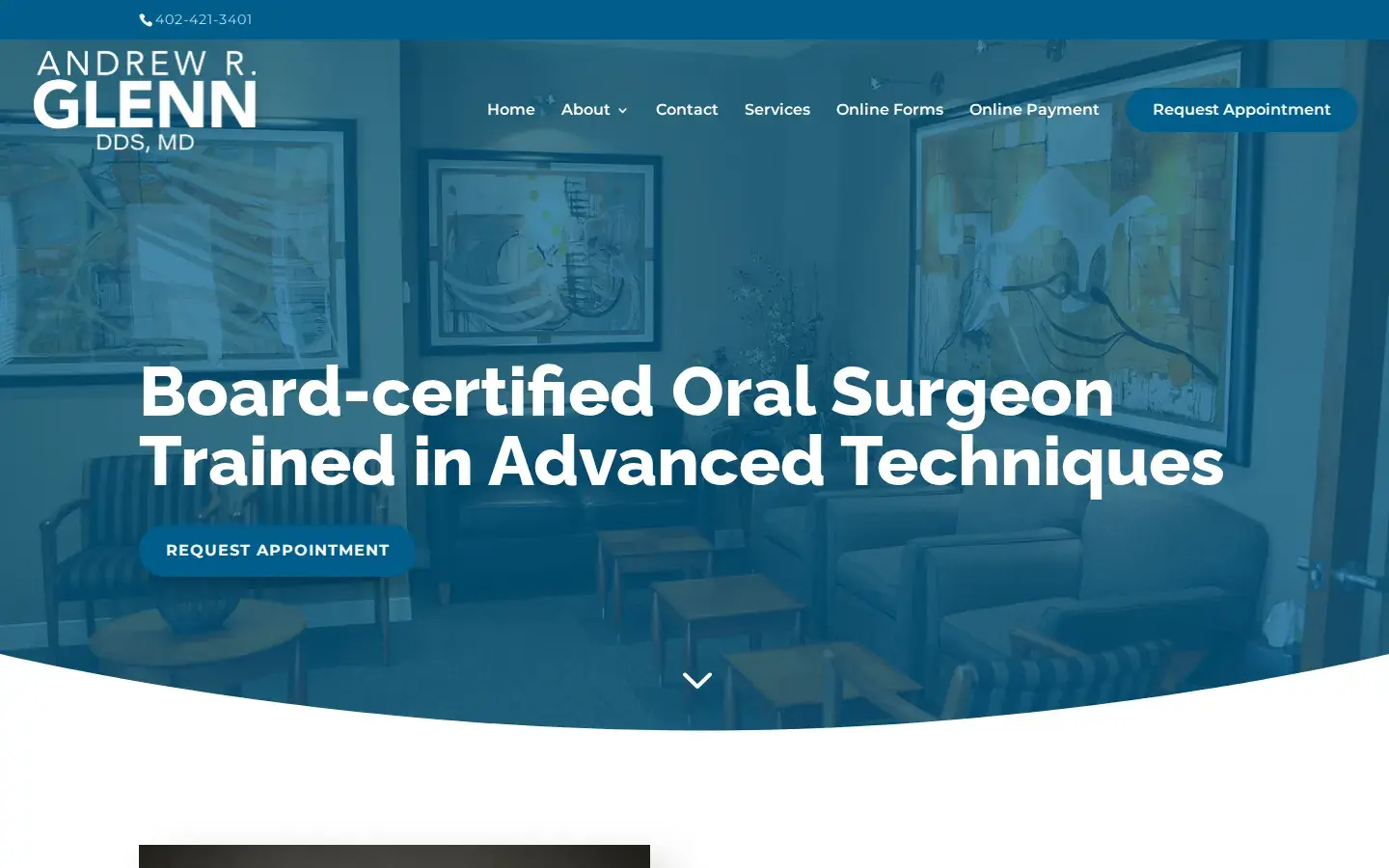 Homepage preview of Andrew R. Glenn, DDS, MD