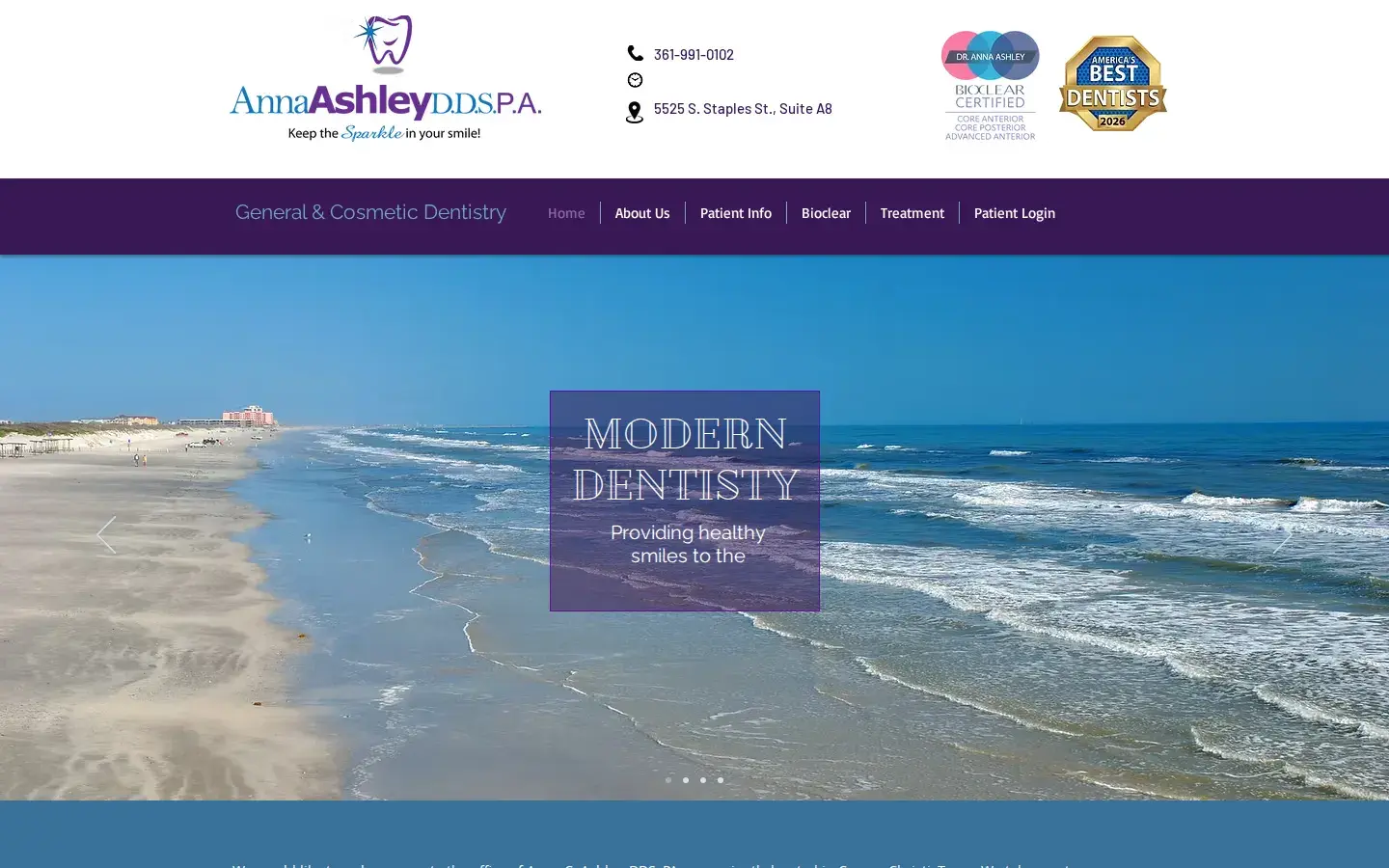 Homepage preview of Anna C. Ashley, DDS, PA