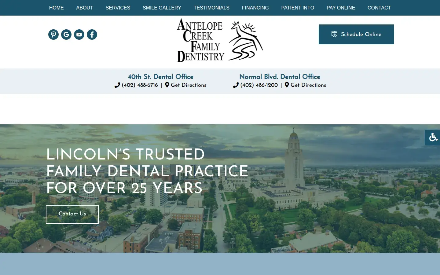 Homepage preview of Antelope Creek Family Dentistry