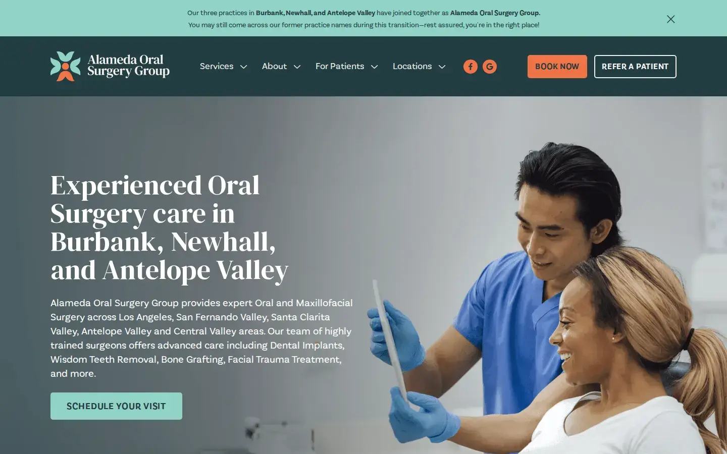 Homepage preview of Antelope Valley Oral Surgery