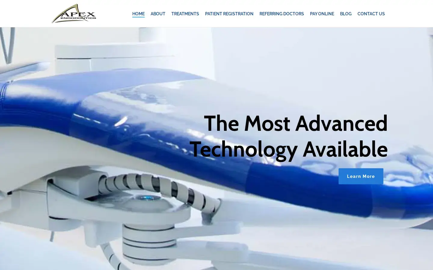 Homepage preview of APEX Endodontics