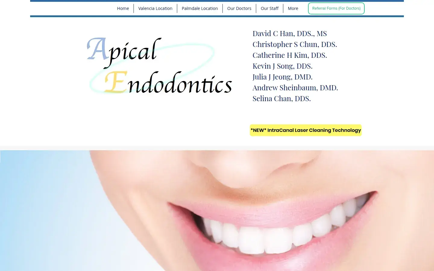 Homepage preview of Apical Endodontics