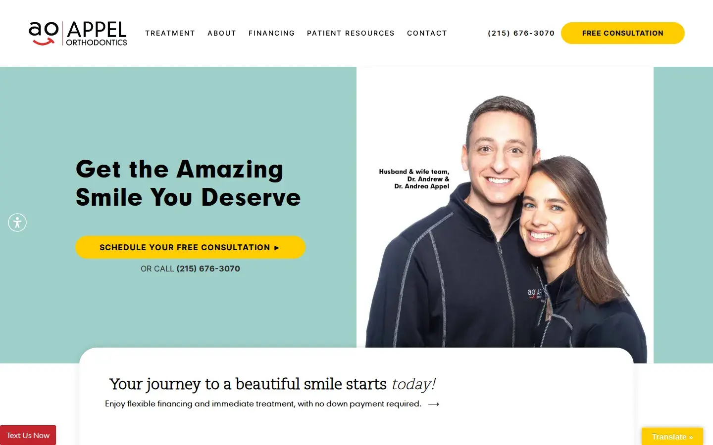 Homepage preview of Appel Orthodontics