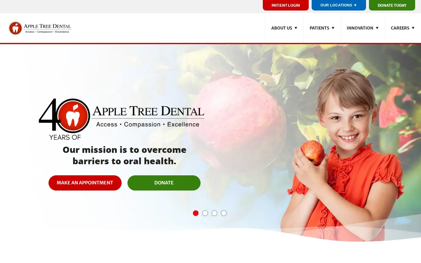 Homepage preview of Apple Tree Dental