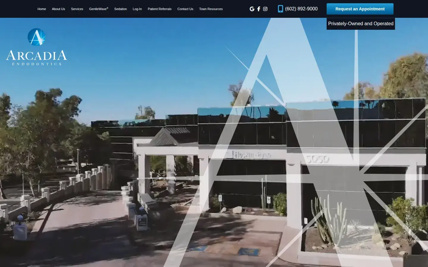 Homepage preview of Arcadia Endodontics