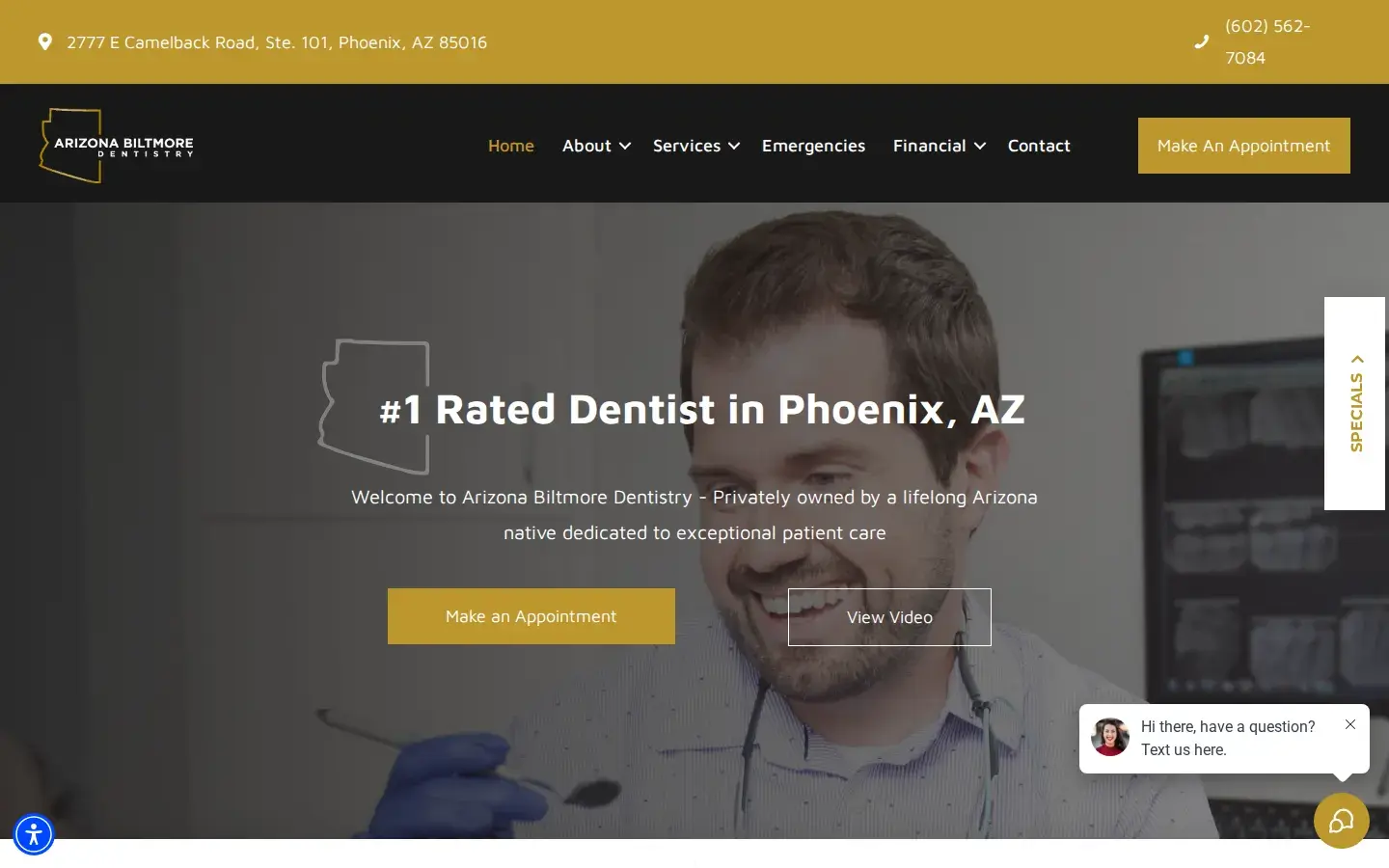 Homepage preview of Arizona Biltmore Dentistry