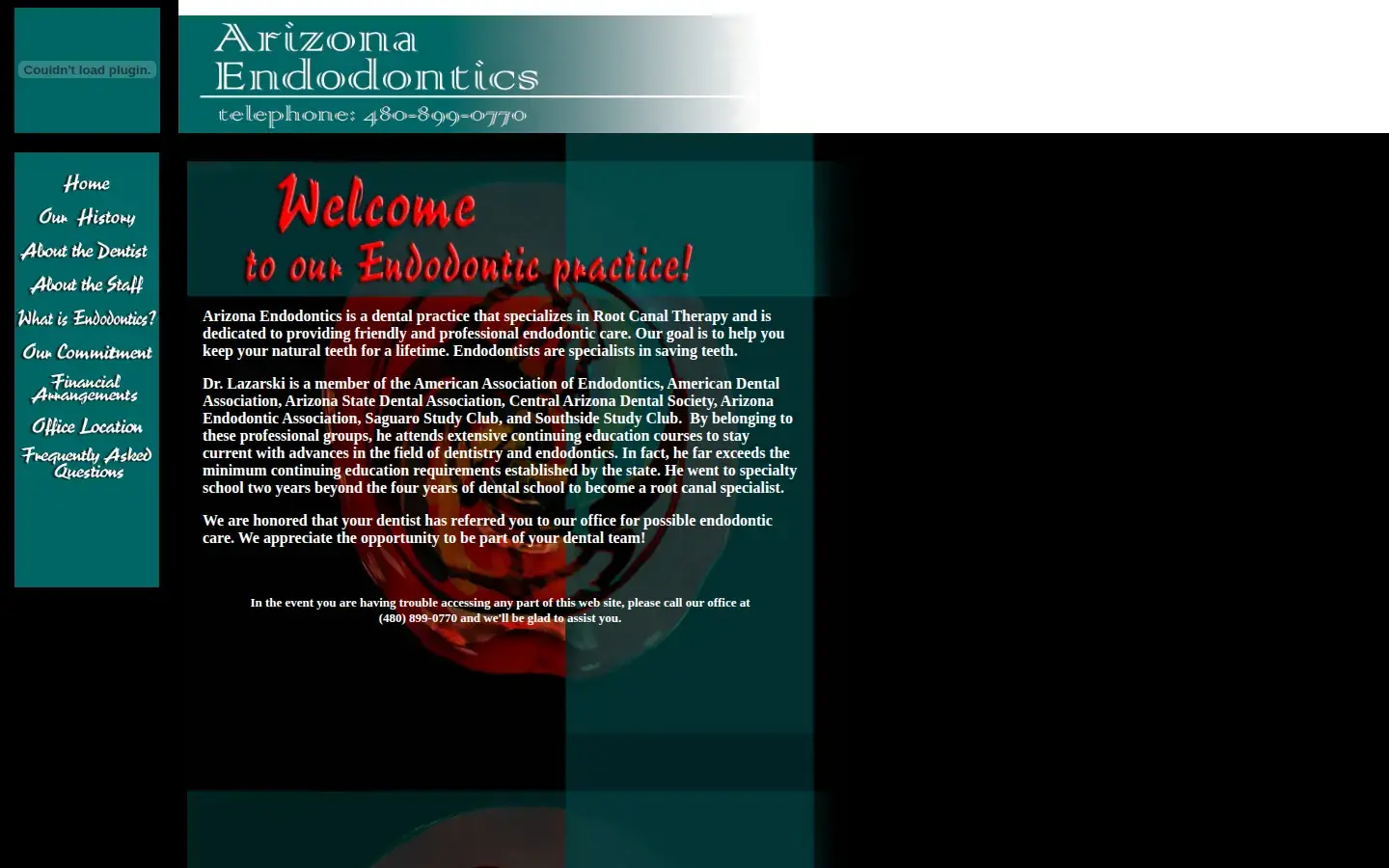 Homepage preview of Arizona Endodontics