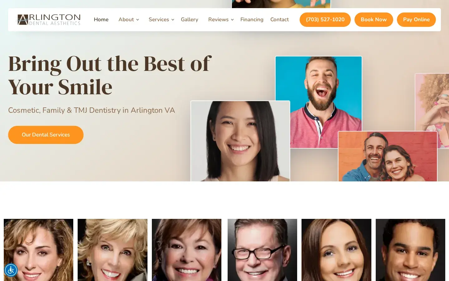 Homepage preview of Arlington Dental Aesthetics