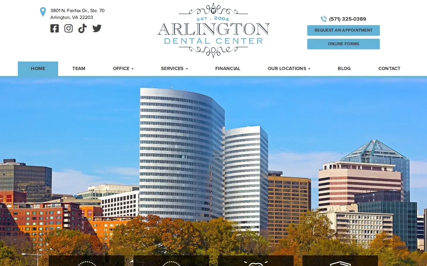 Homepage preview of Arlington Dental Center