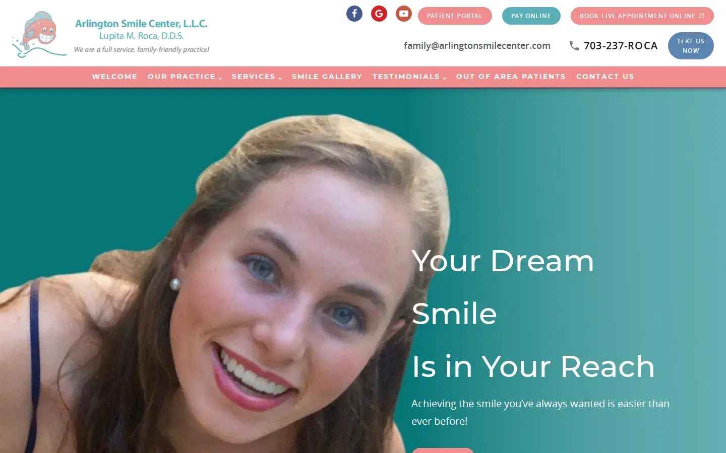 Homepage preview of Arlington Smile Center