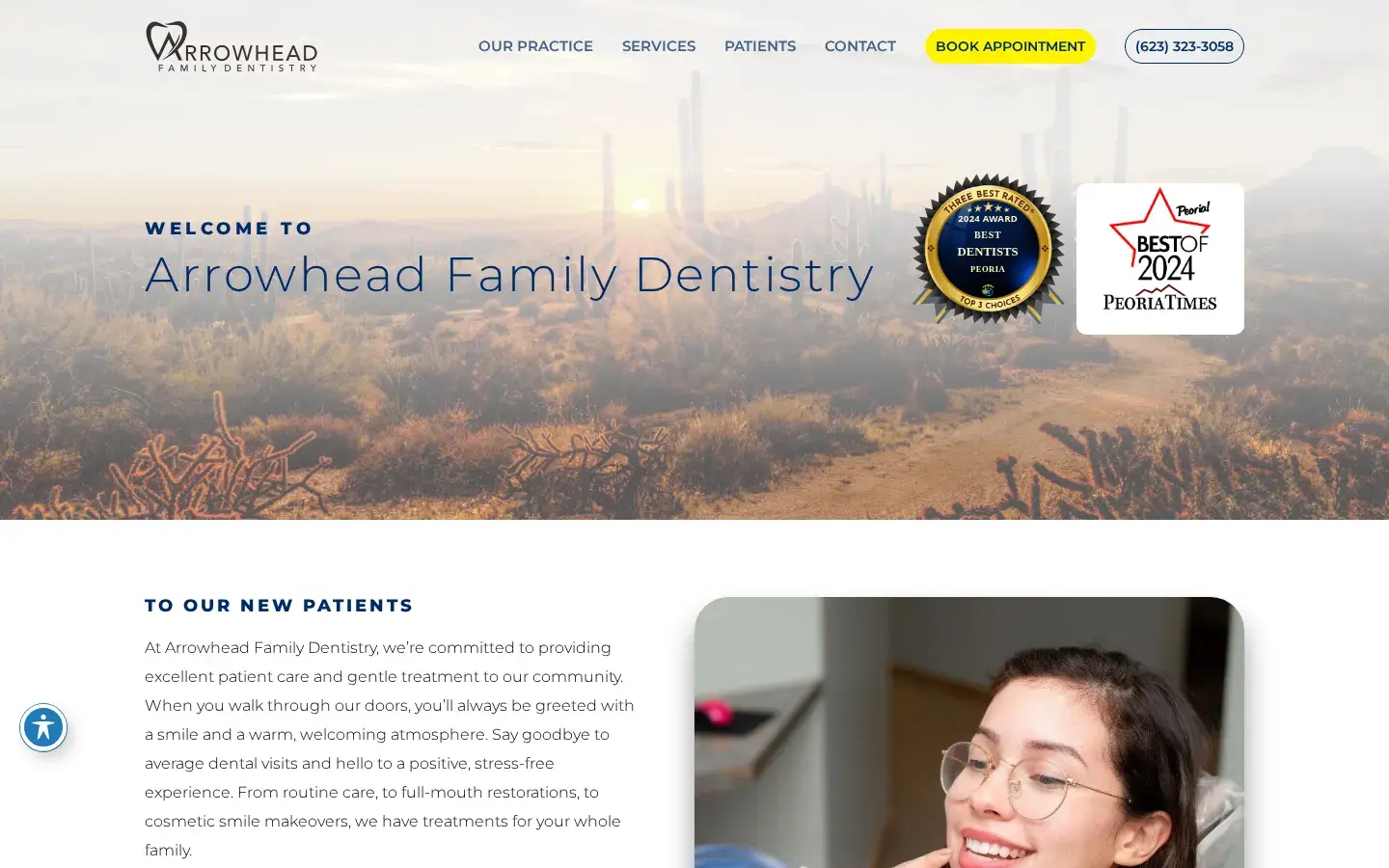 Homepage preview of Arrowhead Family Dentistry