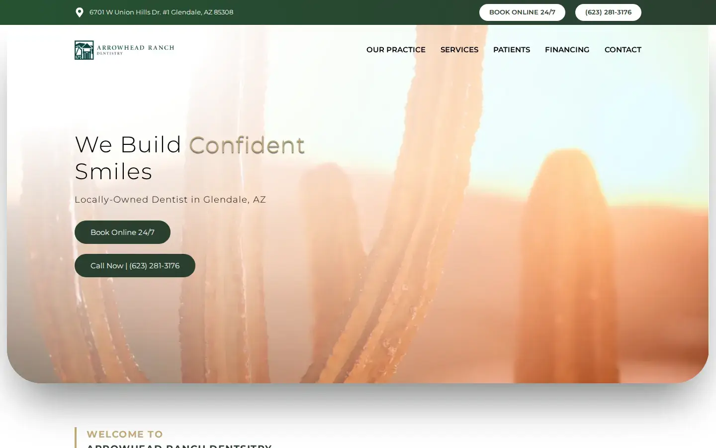 Homepage preview of Arrowhead Ranch Dentistry