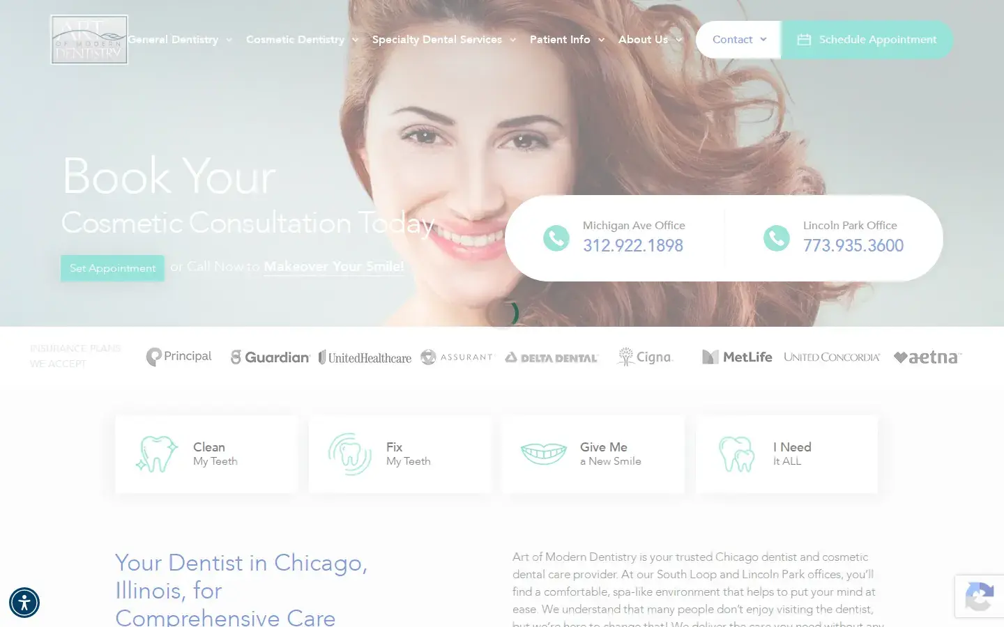 Homepage preview of Art Of Modern Dentistry
