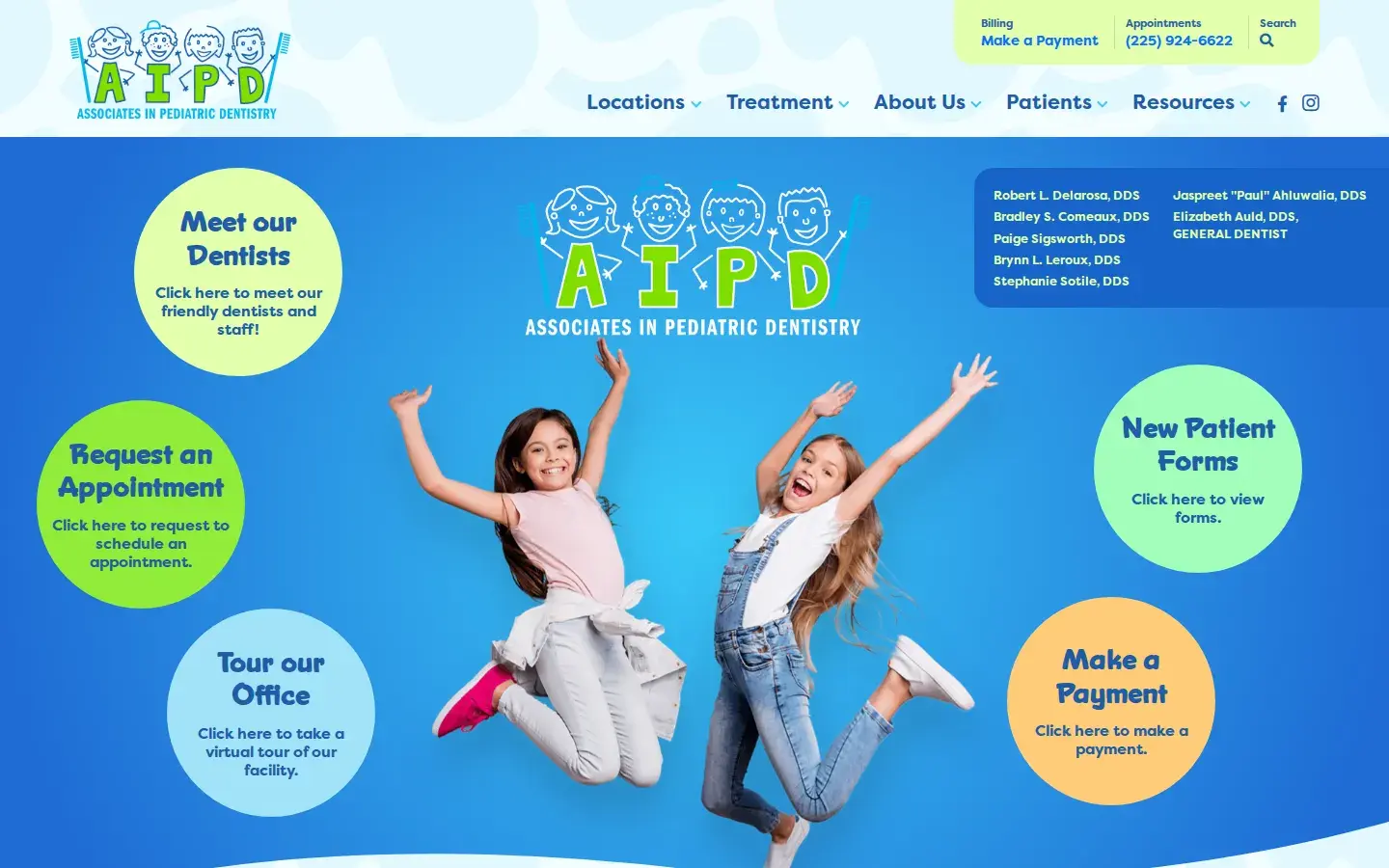 Homepage preview of Associates in Pediatric Dentistry