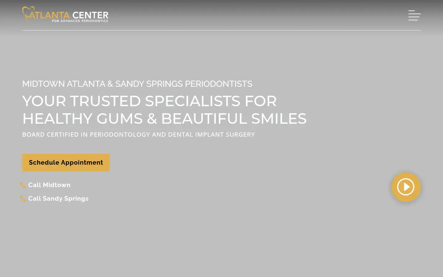 Homepage preview of Atlanta Center for Advanced Periodontics – Dr. Brock Pumphrey