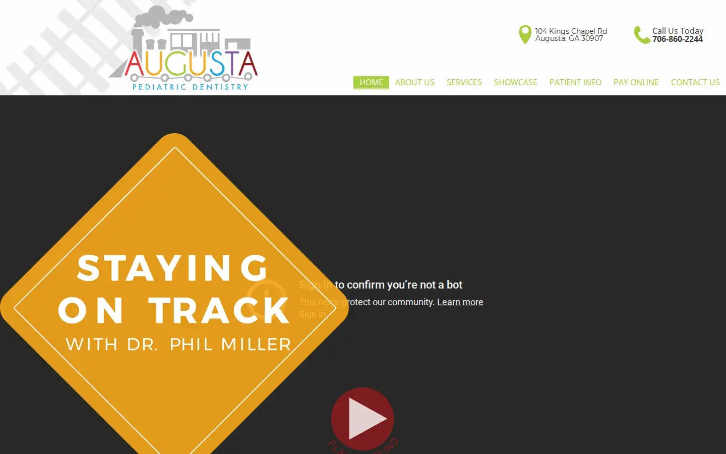 Homepage preview of Augusta Pediatric Dentistry