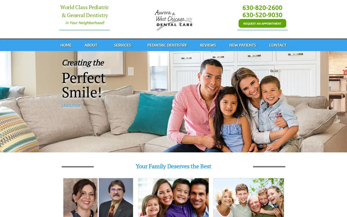 Homepage preview of Aurora Dental Care