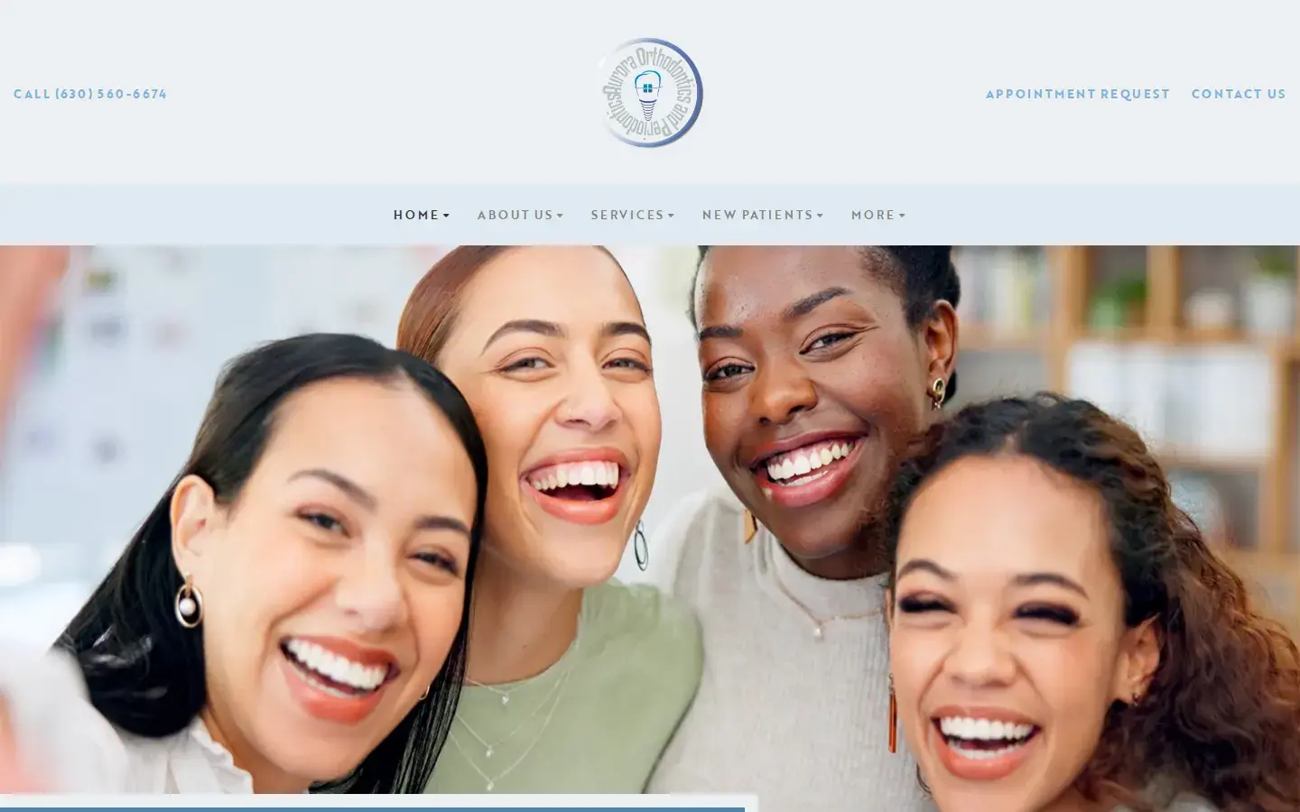 Homepage preview of Aurora Orthodontics and Periodontics