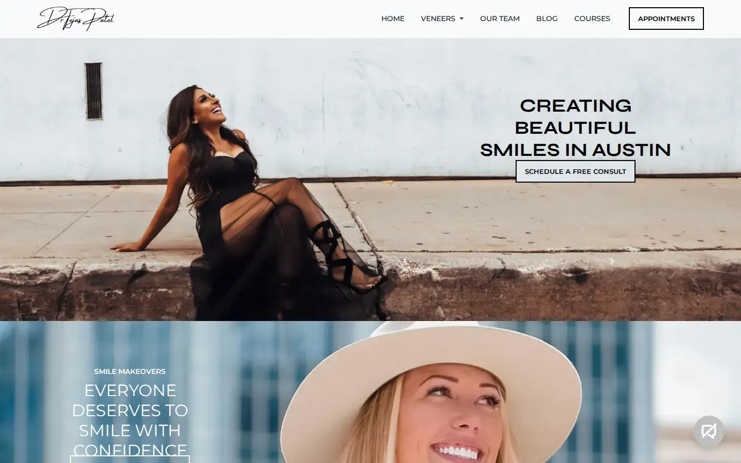 Homepage preview of Austin Cosmetic Dentistry by Tejas Patel, DDS