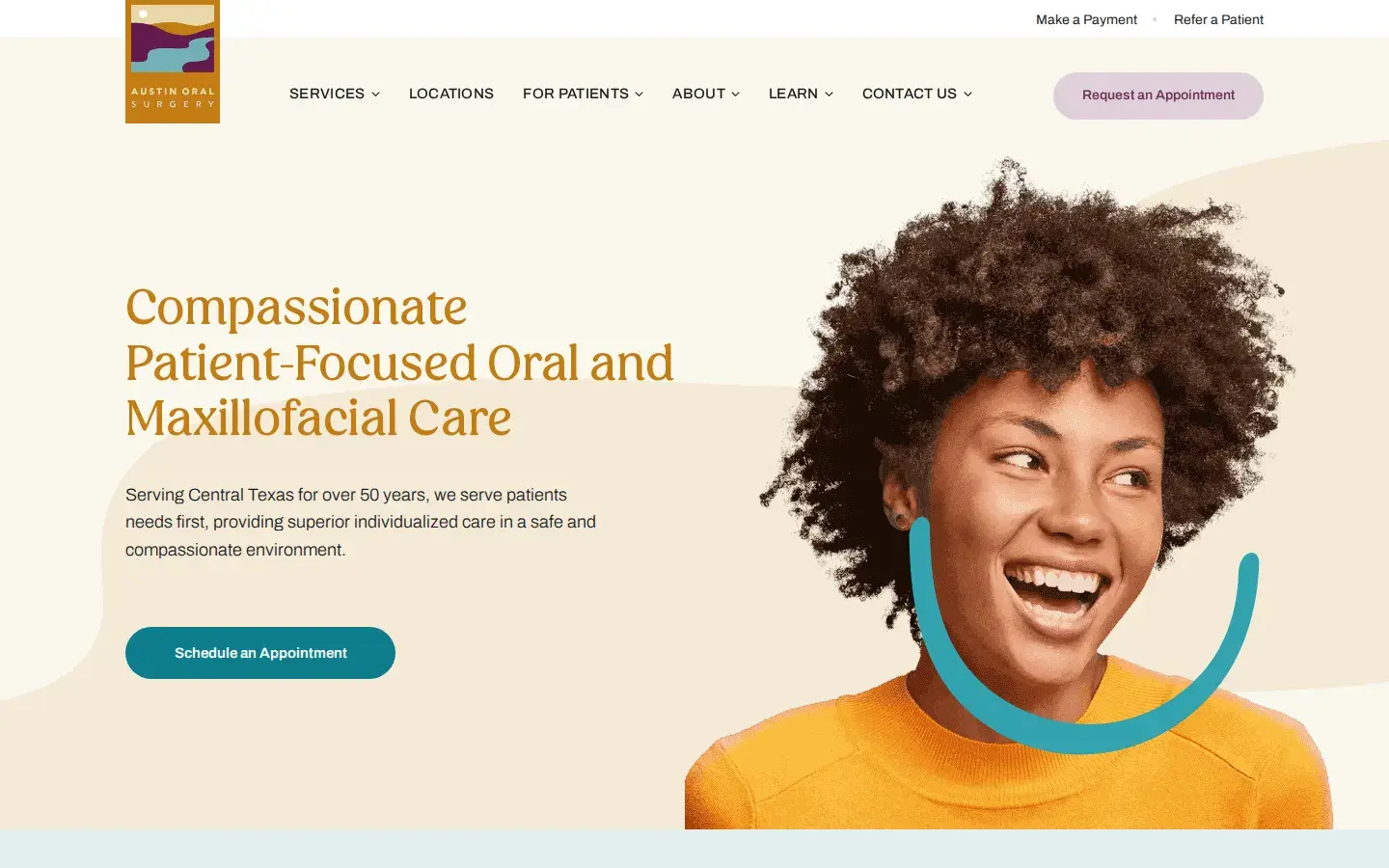 Homepage preview of Austin Oral and Maxillofacial Surgery