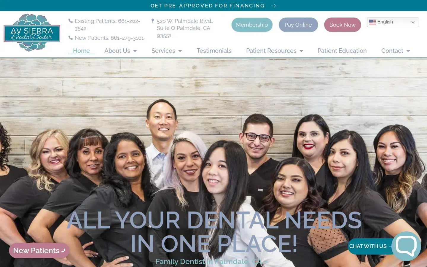 Homepage preview of AV Sierra Dental Center