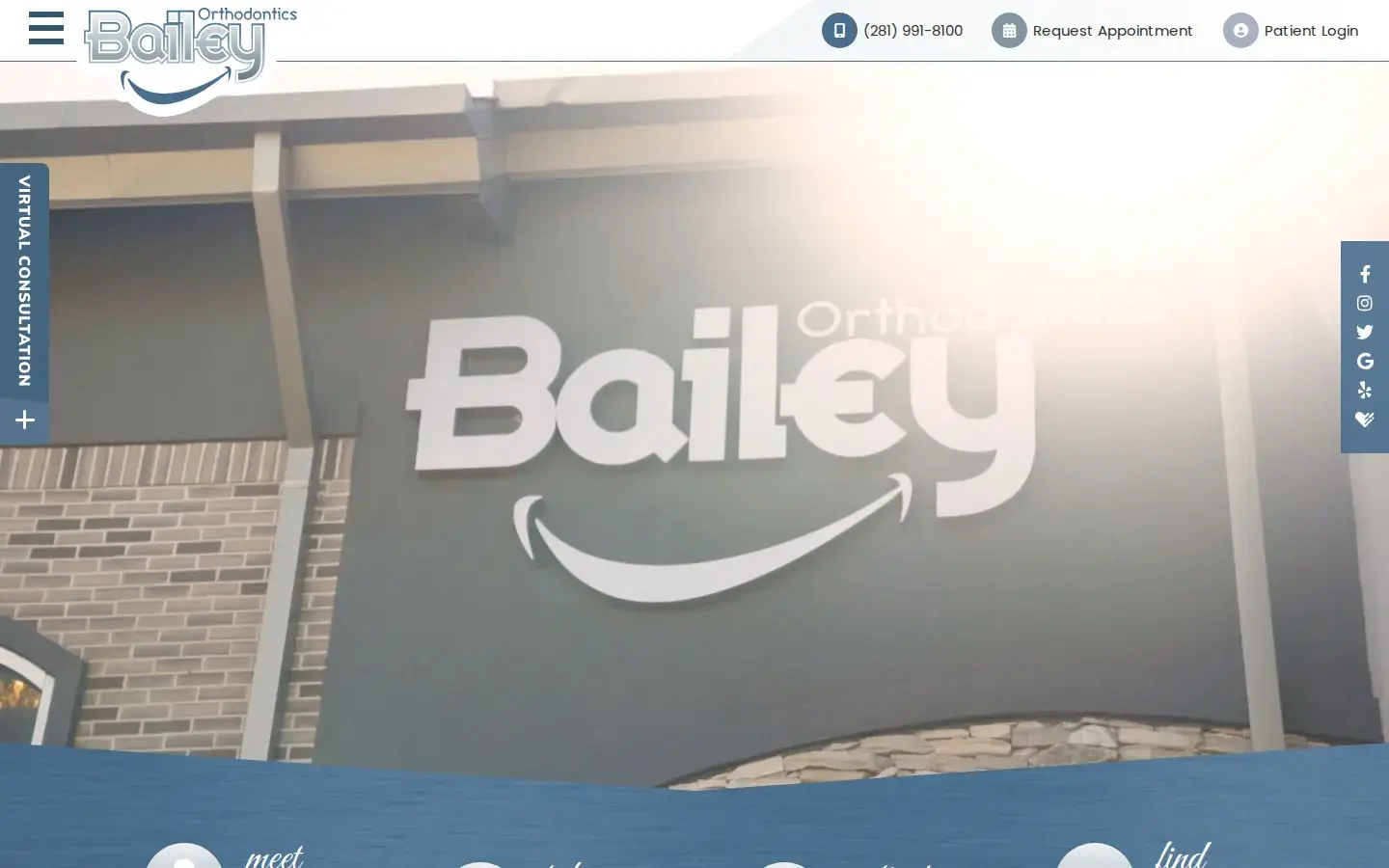 Homepage preview of Bailey Orthodontics