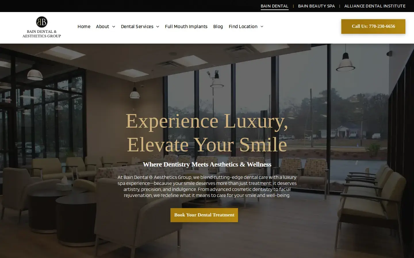 Homepage preview of Bain Dental Group