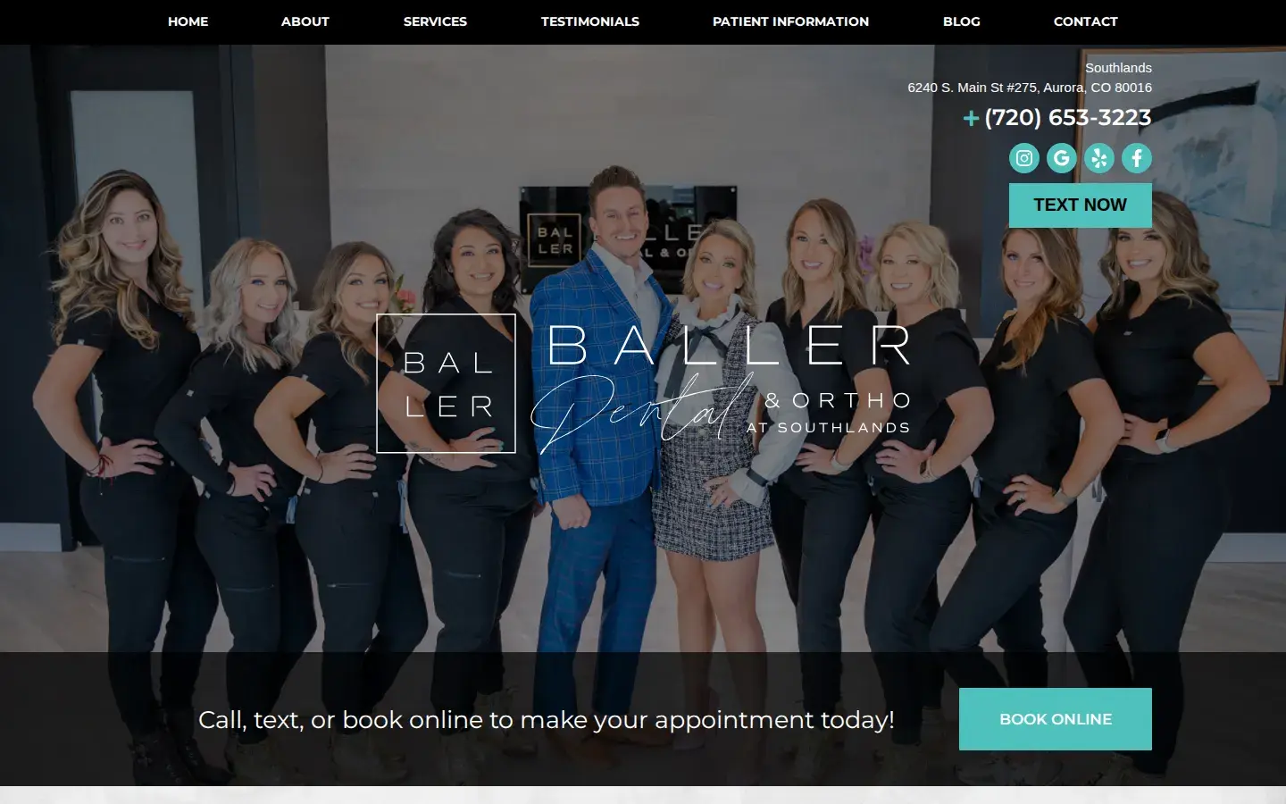 Homepage preview of Baller Dental & Orthodontics - Southlands